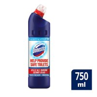 Domestos 도메스토스 블리치 오리지널 토일렛 클리너 변기세정제 750ml 3팩