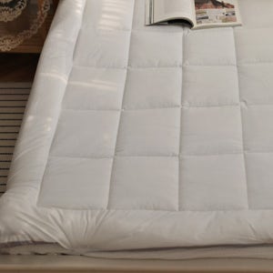 구르미온 침대패드 토퍼 100수 고밀도 순면 알러지 먼지없는 슈퍼싱글 퀸 젤리