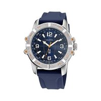 Nautica Men’s Quartz Silicone Strap, Blue, 24 Casual Watch (Model: NAPGCF011)