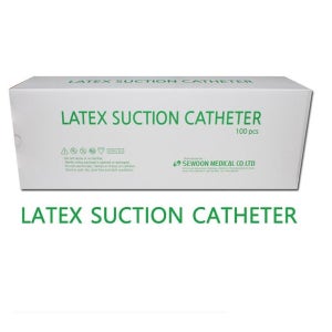 세운 석션카테타 1홀 12FR 14FR 16FR 1통 100개 프렌치카테타 1eye Latex Suction Catheter With valve 벨브유 1개 고무 병원용