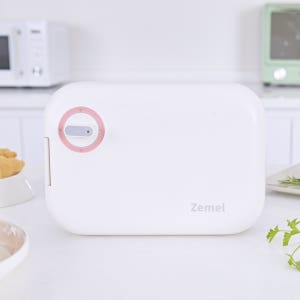 지멜 와플메이커 크로플 샌드위치 메이커 파니니그릴 전기와플팬 기계 (타이머/화이트)