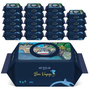 페넬로페 아기물티슈 본보야지 세느 캡형 70매, 20개