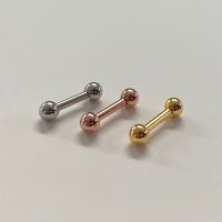 [전체 써지컬스틸] 베이직 3mm 볼 피어싱 (3color)