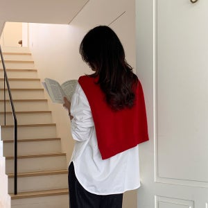 1571 포근한 울50 어깨숄 머플러 가디건 울머플러 가을