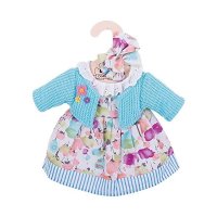 Bigjigs Toys Turquoise Cardigan and Dress (for 34cm Doll)