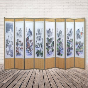 8폭병풍 사계절 산수화 제사병풍