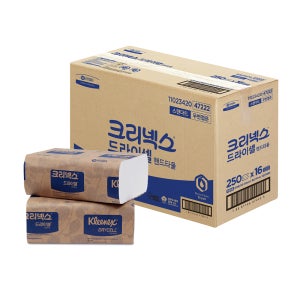 유한킴벌리 크리넥스 드라이셀 핸드타올 250매X16밴드 47222