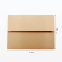 180x130mm 초대장 청첩장 카드 크라프트봉투 120g 자켓형 1세트100장