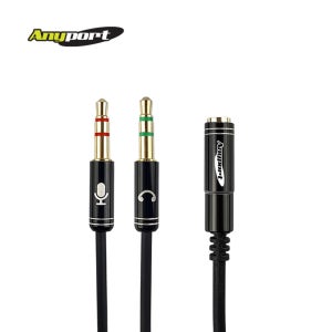 Anyport 3.5mm 스테레오 y형 케이블 30CM AP-PCHEADSET003B