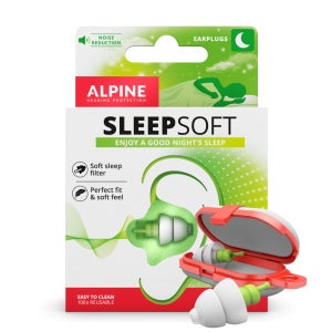 알파인 수면귀마개 소음방지 이어플러그 소음차단 청력보호 슬립소프트 세척가능
