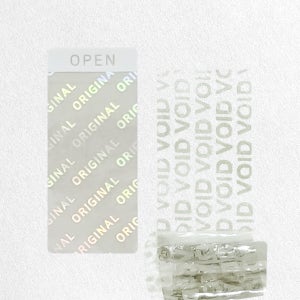 정품인증QR스티커OPEN 비점착홀로그램VOID