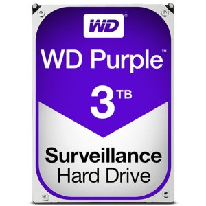 웨스턴디지털 WD33PURZ Purple 정품 3TB 3.5인치 5400RPM SATA3 HDD 하드디스크 영상 감시 보안 CCTV 녹화기 NVR DVR 메모리 고용량 저장장치