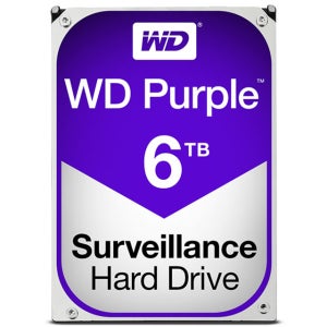 웨스턴디지털 WD64PURZ Purple 정품 6TB 3.5인치 5400RPM SATA3 HDD 하드디스크 영상 감시 보안 CCTV 녹화기 NVR DVR 메모리 고용량 저장장치