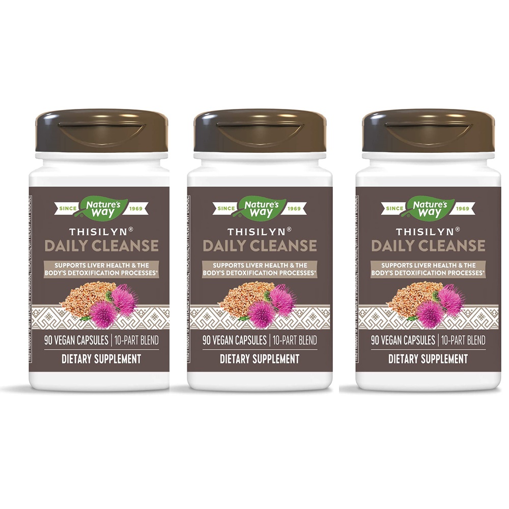 네이처스웨이 <b>Thisilyn</b> 실리마린 <b>데일리 클렌즈</b>, 밀크씨슬 90정 x 3개