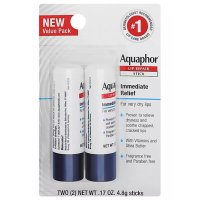 Aquaphor 아쿠아퍼 드라이 립 리페어 립밤 스틱 무향 4.8g 2개입