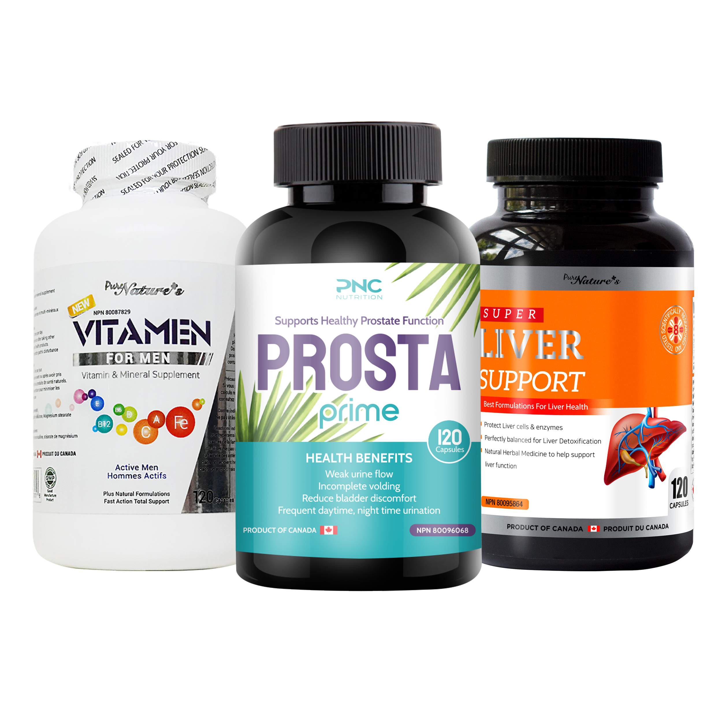 PNC 비타맨 X <b>프로스타</b>프라임 X 리버서포트 남성 영양제 3병 세트 간 전립선 건강 <b>케어</b>
