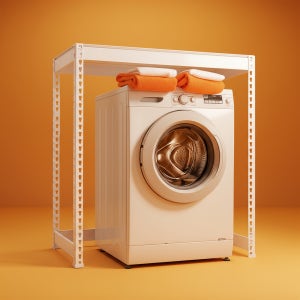 폭좁은선반 선반 수납선반 철제 1단 미니 책상