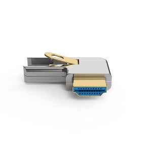 넥스트 Micro HDMI to HDMI 우로 꺾임형 젠더(6663RD)