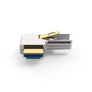 넥스트 Micro HDMI to HDMI 좌로 꺾임형 젠더(6662LD)