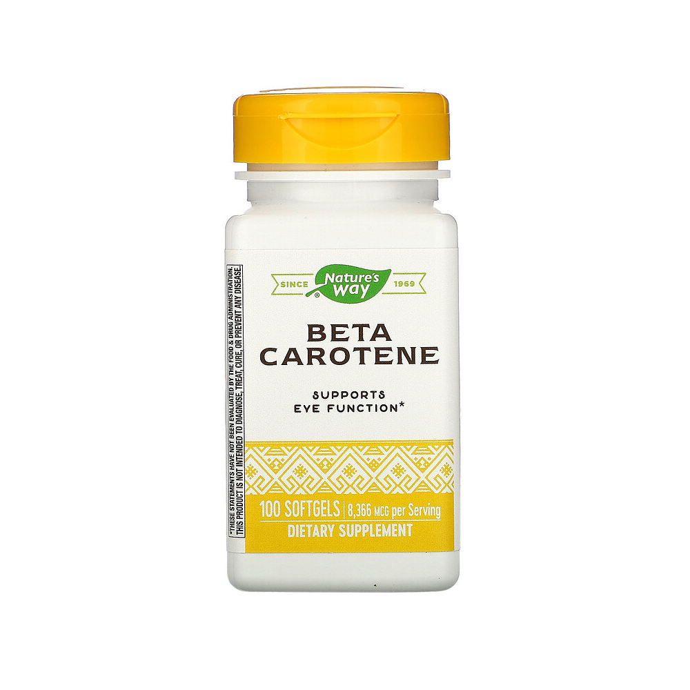네이쳐스웨이 <b>베타 카로틴</b>, 8,336 mcg, 100 소프트젤 카로티노이드