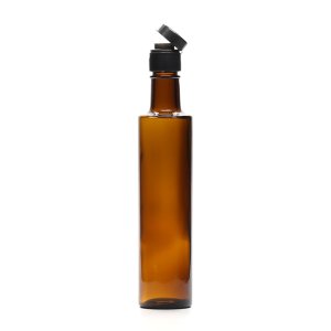 (박스 35개) 광동 원형 똑딱이 갈색 오일병 300ml 간장병 유리병 소스 용기 시럽병