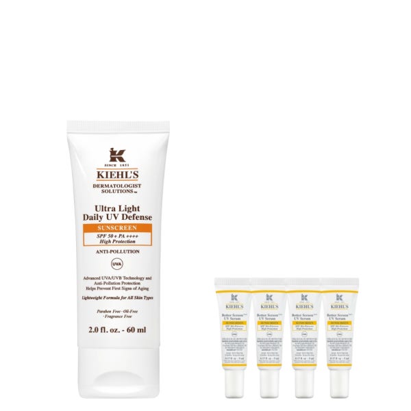 [10G] 키엘 수분 진정 선크림 60ml 세트 (+콜라겐 UV 선세럼 20ml 증정)