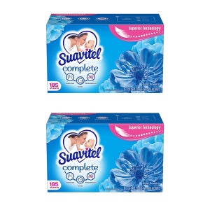 수아비텔 섬유 유연제 드리아이어 시트 185개입 2팩 필드 플라워 Suavitel Complete Fabric Softener Dryer