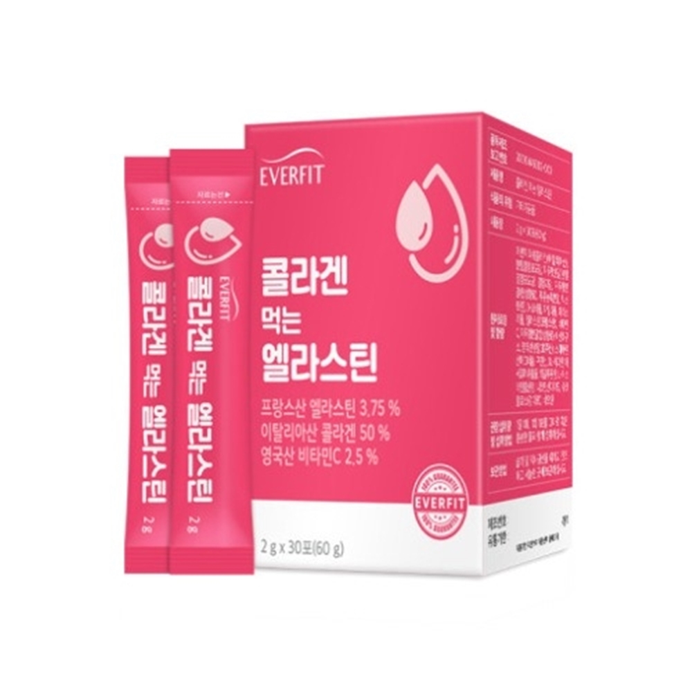 내츄럴플러스 <b>에버핏 콜라겐 먹는 엘라스틴</b> 가루