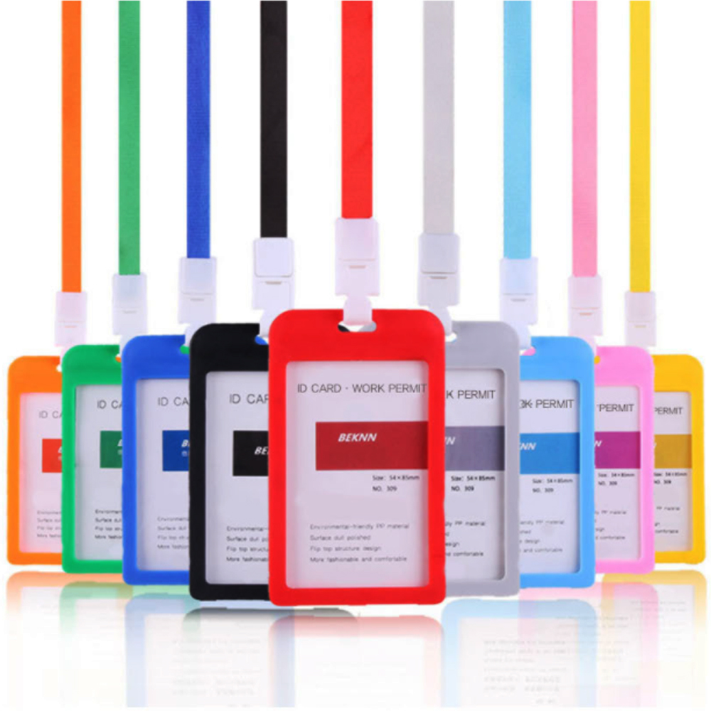 사원증 케이스 신분증케이스 유치원 어린이집 명찰케이스 기본형 목걸이줄포함