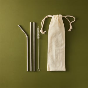 [오하우] 스테인리스 다회용 스텐 곡선 일자 빨대