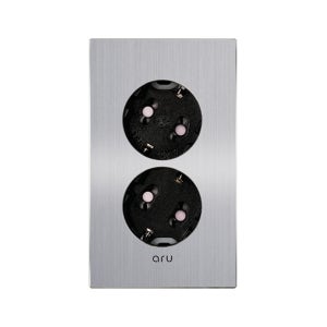 위너스 아루 매입 2구 콘센트 알루미늄 금속 소재 매립콘세트 알미늄 커버 교체