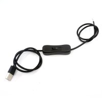 USB 스위치 연장선 블랙 90cm LED 전선 연결 부자재