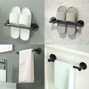 욕실 화장실 슬리퍼거치대 욕실화 실내화걸이 싱글30cm