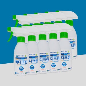 메디크린 살균소독제 300ml X 10개+100ml 3개 더 (FDA등록/옷에 뿌리는 살균소독제 이산화염소수 소독수)