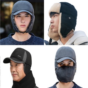 겨울 방한모자 트루퍼햇 군밤 귀달이 귀마개 방한모 여성 남자 귀도리 귀덮는 모자