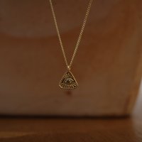 Delta Necklace - 14k 18k 그린다이아몬드 이블아이 목걸이