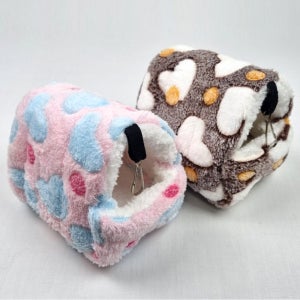 하트 침대 포치 은신처(중) 햄스터 다람쥐 소동물은신처 쉼터 놀이터 햄스터 소동물용품