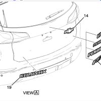 이쿼녹스 트렁크 크롬 레터링 AWD 쉐보레 순정 부품 용품 몰