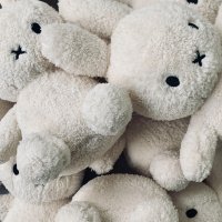 miffy 미피 테리 토끼 애착 인형 크림 - 23cm