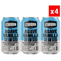 스터번 아가베 바닐라 크림소다 탄산음료 12oz(355ml) 12캔 STUBBORN Agave Vanilla Cream Soda