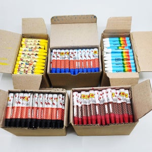 단색크레파스 크레용 100개입 1통 5가지컬러