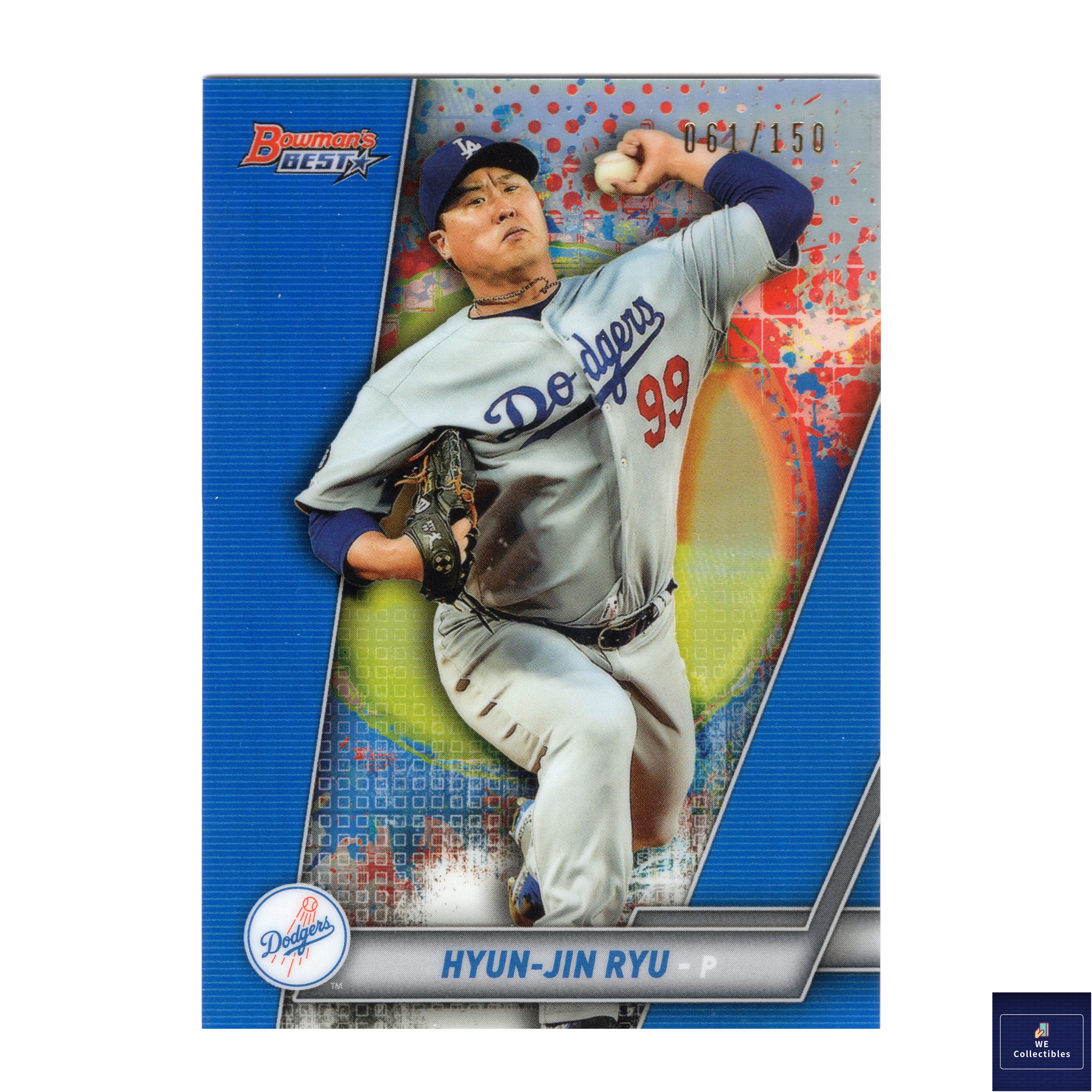 류현진 야구카드 바우맨 150장한정 2019 MLB카드 한화 346