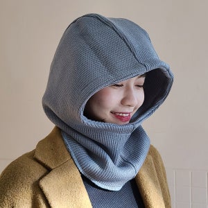 니트 바라클라바 후드 넥워머 발라클라바 방한 목토시