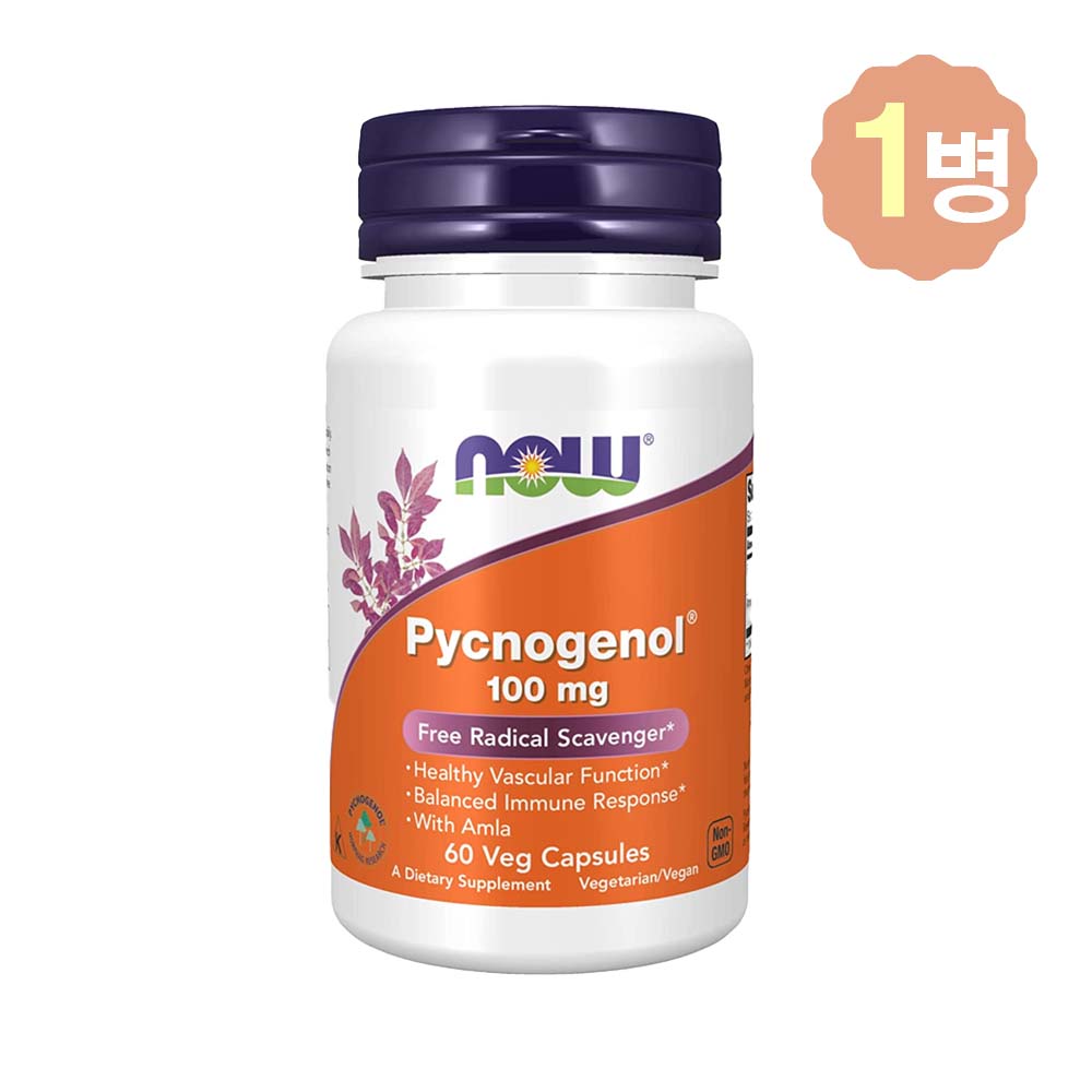 <b>나우푸드 피크노제놀</b> 100mg 60정 Pycnogenol