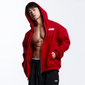 비스트모드 4컬러 기모 후드집업 헬스 오버핏 짐웨어 긴팔 티셔츠 BSMD