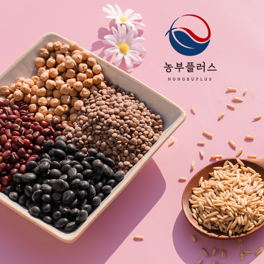 렌틸콩 병아리콩 국산귀리 <b>서리태</b> 수수 할맥 기장 압맥 찰녹미 현미 잡곡 흑미 [ 농부플러스 ]