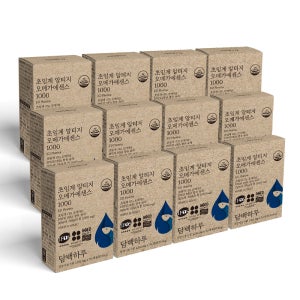 담백하루 초임계 알티지 오메가3 1000 360캡슐 12개월 12박스 비타민D600IU 에센스