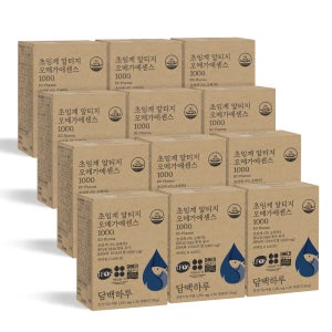 담백하루 초임계 알티지 오메가3 1000 360캡슐 12개월 12박스 비타민D600IU 에센스