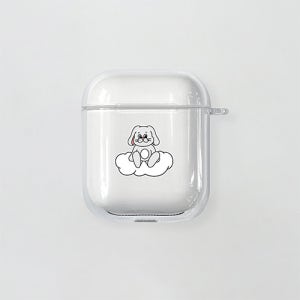 에어팟2세대 케이스 1세대 투명 HB 버니 구름