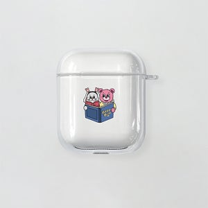 에어팟2세대케이스 1세대 투명 HB 버니 조이